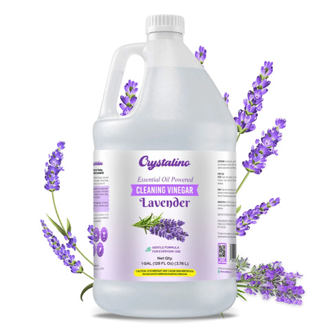 Lavender Cleaning Vinegar 6% | Essential Oil Powered & Naturally Scented | Gallon | Case of 4