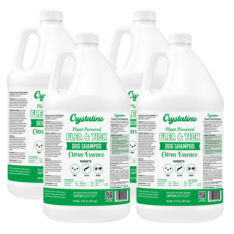 Flea & Tick Dog Shampoo - Citrus Essence (4 Gallon Equivalent); 32-Pack of 16oz Bottles (Copy)